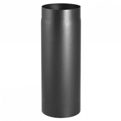 Conduit de cheminée noir PARKANEX, Droit, Longueur 0.5 m, Ø130, Épaisseur 2mm - Cheminée