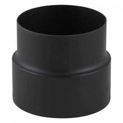 Réducteur de conduit de cheminée PARKANEX, acier, noir, Ø130-120, Épaisseur 2mm - Cheminée