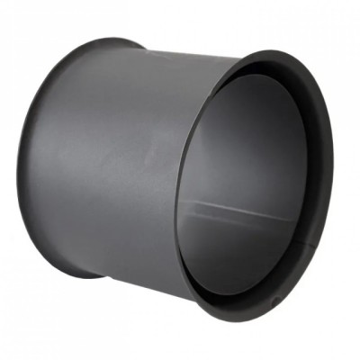 Rosace pour conduit de cheminée PARKANEX, Noir, Ø130 mm, Épaisseur 2 mm - Cheminée