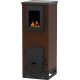 Poêle à bois Alfa Plam Vulkan S Marron 4kW, bûches | Poêles à bois air  | Poêles à bois |