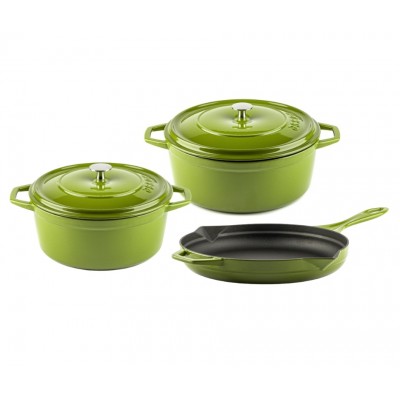 Ensemble en fonte de 3 parties Hosse, Bamboo - Hosse