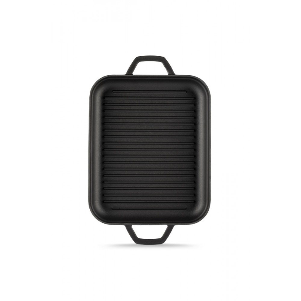 Poêle Grill rectangulaire en fonte avec deux poignées Hosse, 26x32cm | Tous les produits |  |