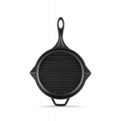 Poêle grill en fonte émaillée Hosse, Black Onyx, Ф24cm - Poêle grill en fonte