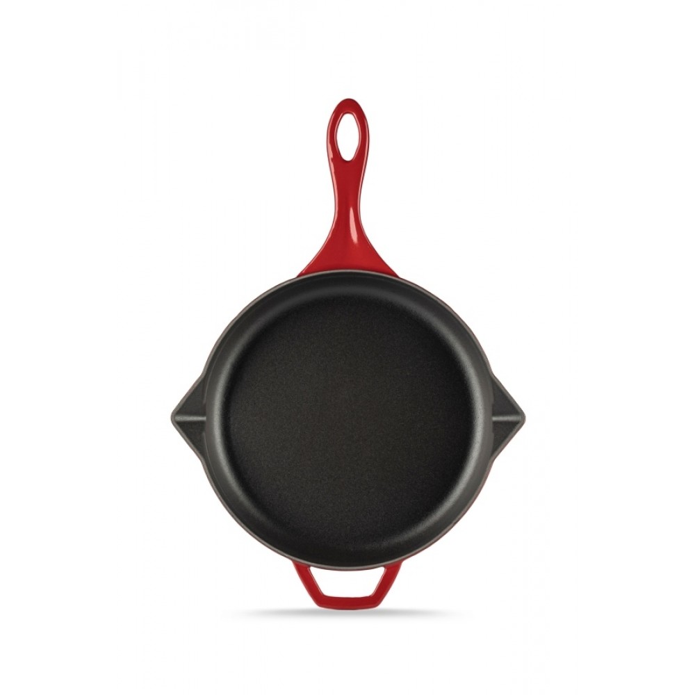 Poêle en fonte émaillée Hosse, Rubin, Ф24cm | Poêle plate en fonte | Poêle en fonte |