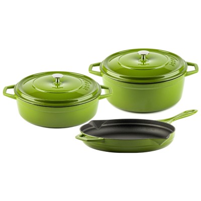 Ensemble en fonte de 3 parties Hosse, Bamboo - Hosse