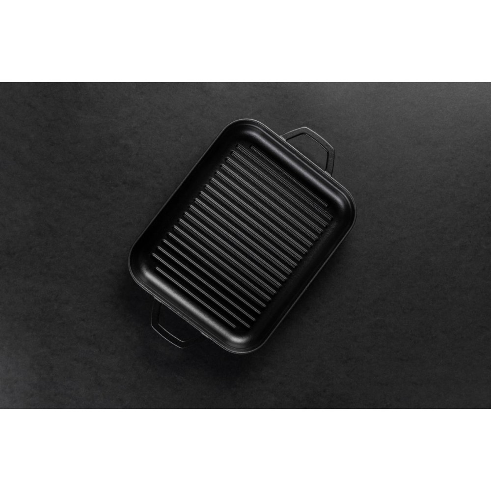 Poêle Grill rectangulaire en fonte avec deux poignées Hosse, 26x32cm | Tous les produits |  |