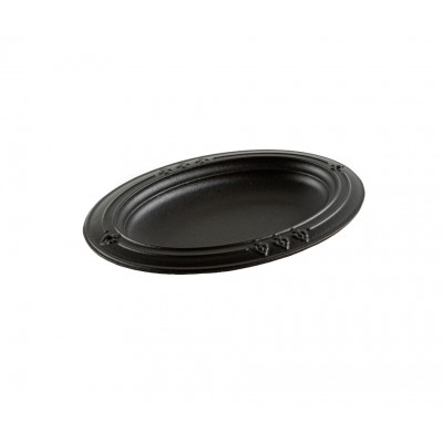 Plat de cuisson en fonte Hosse oval, 25x33cm - Plaque en fonte