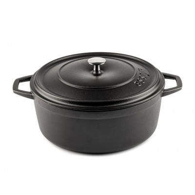 Cocotte en fonte profonde Hosse, Black Onyx, Ф28 - Cocotte en fonte