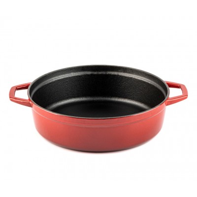Cocotte peu profonde en fonte Hosse, Rubin, Ф28 - Cocotte en fonte