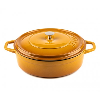 Cocotte peu profonde en fonte Hosse, Dijon, Ф28 - Cocotte en fonte