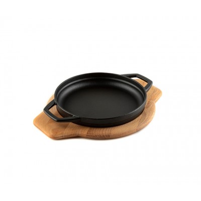 Dessous de plat en bois pour bol en fonte Hosse HSYKTV22 - Dessous de plat en bois