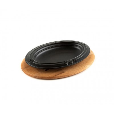 Dessous de plat en bois pour assiette ovale Hosse HSOISK1728, 17x28cm - Dessous de plat en bois