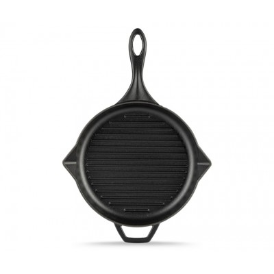 Poêle grill en fonte émaillée Hosse, Black Onyx, Ф28cm - Poêle grill en fonte