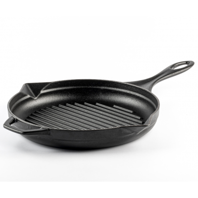 Poêle grill en fonte émaillée Hosse, Black Onyx, Ф28cm - Poêle grill en fonte