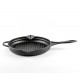 Poêle grill en fonte émaillée Hosse, Black Onyx, Ф28cm | Poêle grill en fonte | Poêle en fonte |