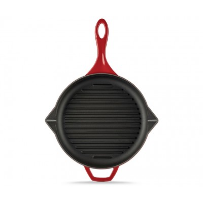Poêle grill en fonte émaillée Hosse, Rubin, Ф28cm - Poêle grill en fonte