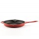 Poêle grill en fonte émaillée Hosse, Rubin, Ф28cm | Poêle grill en fonte | Poêle en fonte |