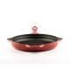 Poêle grill en fonte émaillée Hosse, Rubin, Ф28cm | Poêle grill en fonte | Poêle en fonte |