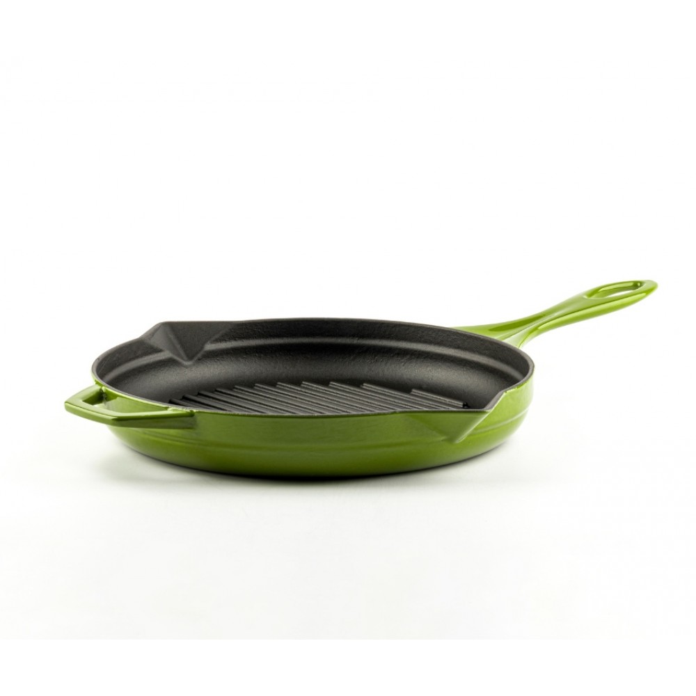 Poêle grill en fonte émaillée Hosse, Bamboo, Ф24cm