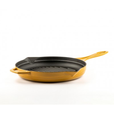 Poêle grill en fonte émaillée Hosse, Dijon, Ф24cm - Poêle grill en fonte
