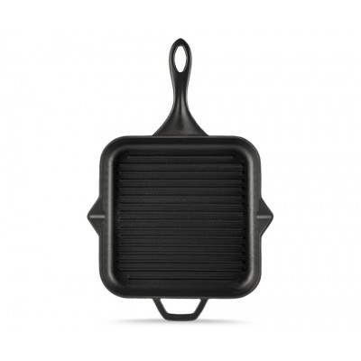 Poêle grill en fonte émaillée Hosse, Black Onyx, 28x28cm - Poêle grill en fonte