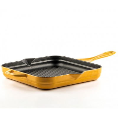 Poêle grill en fonte émaillée Hosse, Dijon, 28х28cm - Poêle grill en fonte