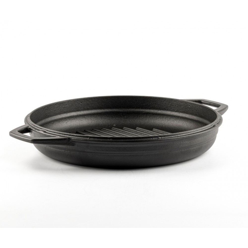 Poêle grill en fonte émaillée Hosse, Black Onyx, Ф22cm