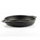 Poêle grill en fonte émaillée Hosse, Black Onyx, Ф22cm | Poêle plate en fonte | Poêle en fonte |