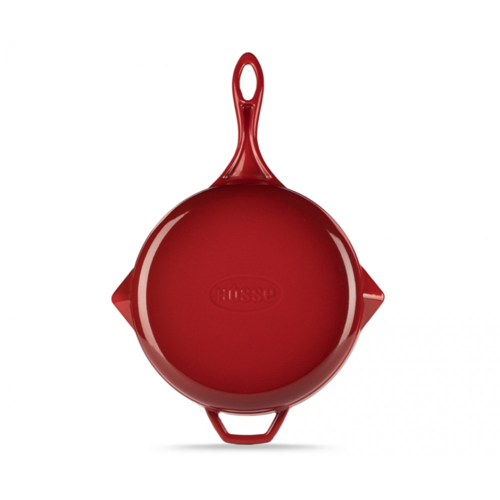 Poêle en fonte émaillée Hosse, Rubin, Ф28cm | Poêle plate en fonte | Poêle en fonte |