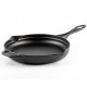 Poêle en fonte émaillée Hosse, Black Onyx, Ф28cm | Poêle plate en fonte | Poêle en fonte |