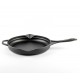 Poêle en fonte émaillée Hosse, Black Onyx, Ф28cm | Poêle plate en fonte | Poêle en fonte |
