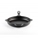 Poêle en fonte émaillée Hosse, Black Onyx, Ф28cm | Poêle plate en fonte | Poêle en fonte |