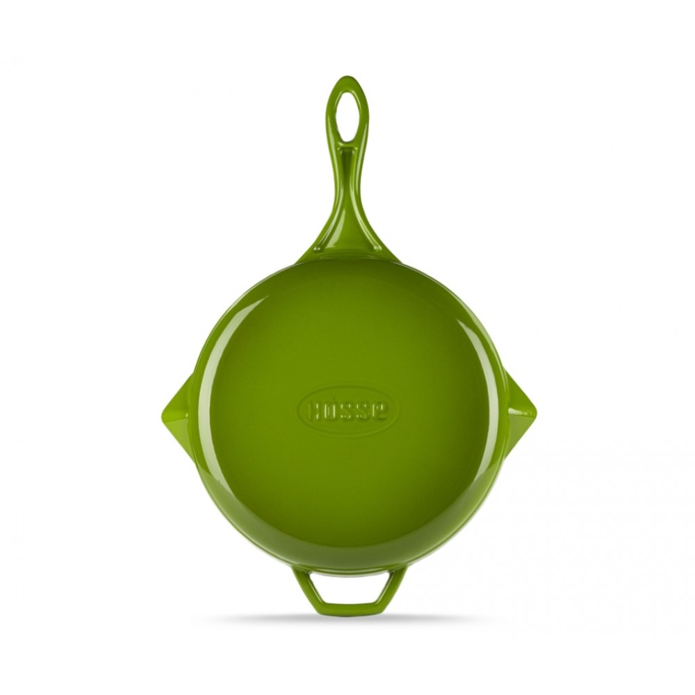 Poêle en fonte émaillée Hosse, Bamboo, Ф28cm | Poêle plate en fonte | Poêle en fonte |