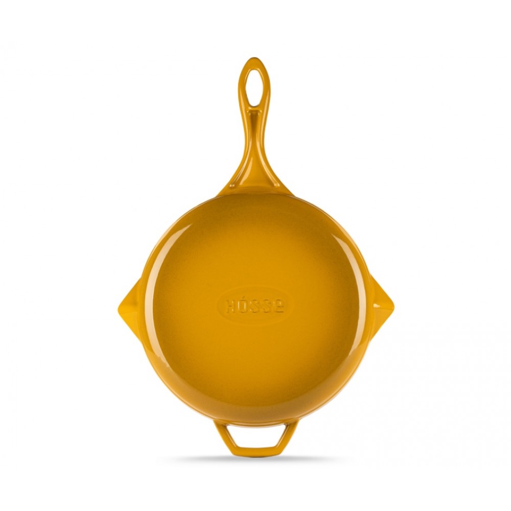 Poêle en fonte émaillée Hosse, Dijon, Ф28cm | Poêle plate en fonte | Poêle en fonte |