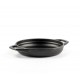 Poêle en fonte avec deux poignées émaillée Hosse, Black Onyx, Ф16cm | Poêle plate en fonte | Poêle en fonte |