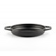 Poêle en fonte avec deux poignées émailléeHosse, Black Onyx, Ф19cm | Poêle plate en fonte | Poêle en fonte |