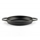 Poêle en fonte avec deux poignées émaillée Hosse, Black Onyx, Ф22cm | Poêle plate en fonte | Poêle en fonte |
