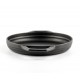 Poêle en fonte avec deux poignées émaillée Hosse, Black Onyx, Ф22cm | Poêle plate en fonte | Poêle en fonte |