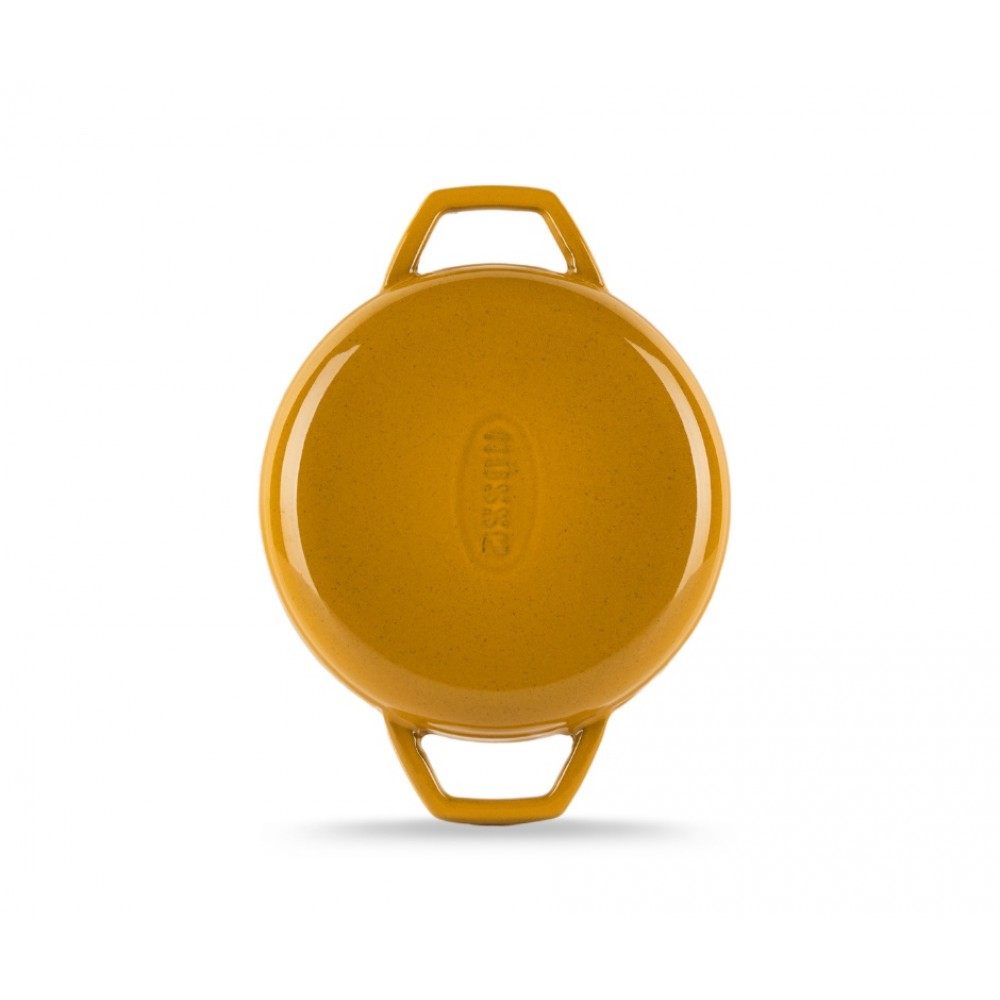 Poêle en fonte avec deux poignées émaillée Hosse, Dijon, Ф16cm | Poêle plate en fonte | Poêle en fonte |