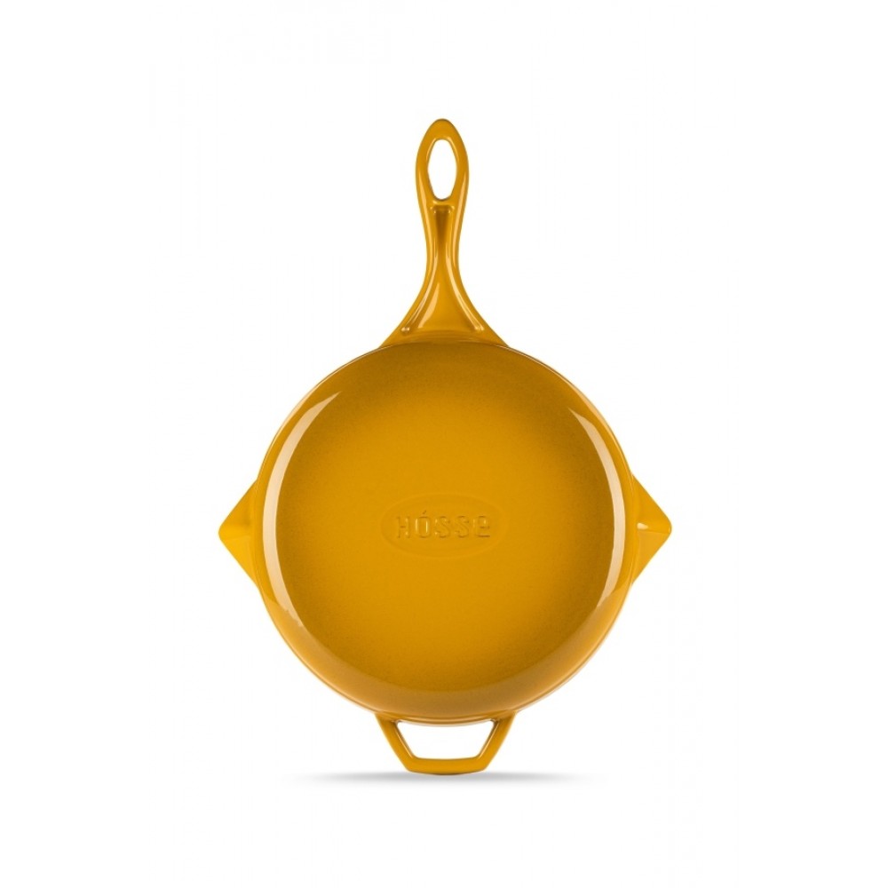 Poêle en fonte émaillée Hosse, Dijon, Ф24cm | Poêle plate en fonte | Poêle en fonte |
