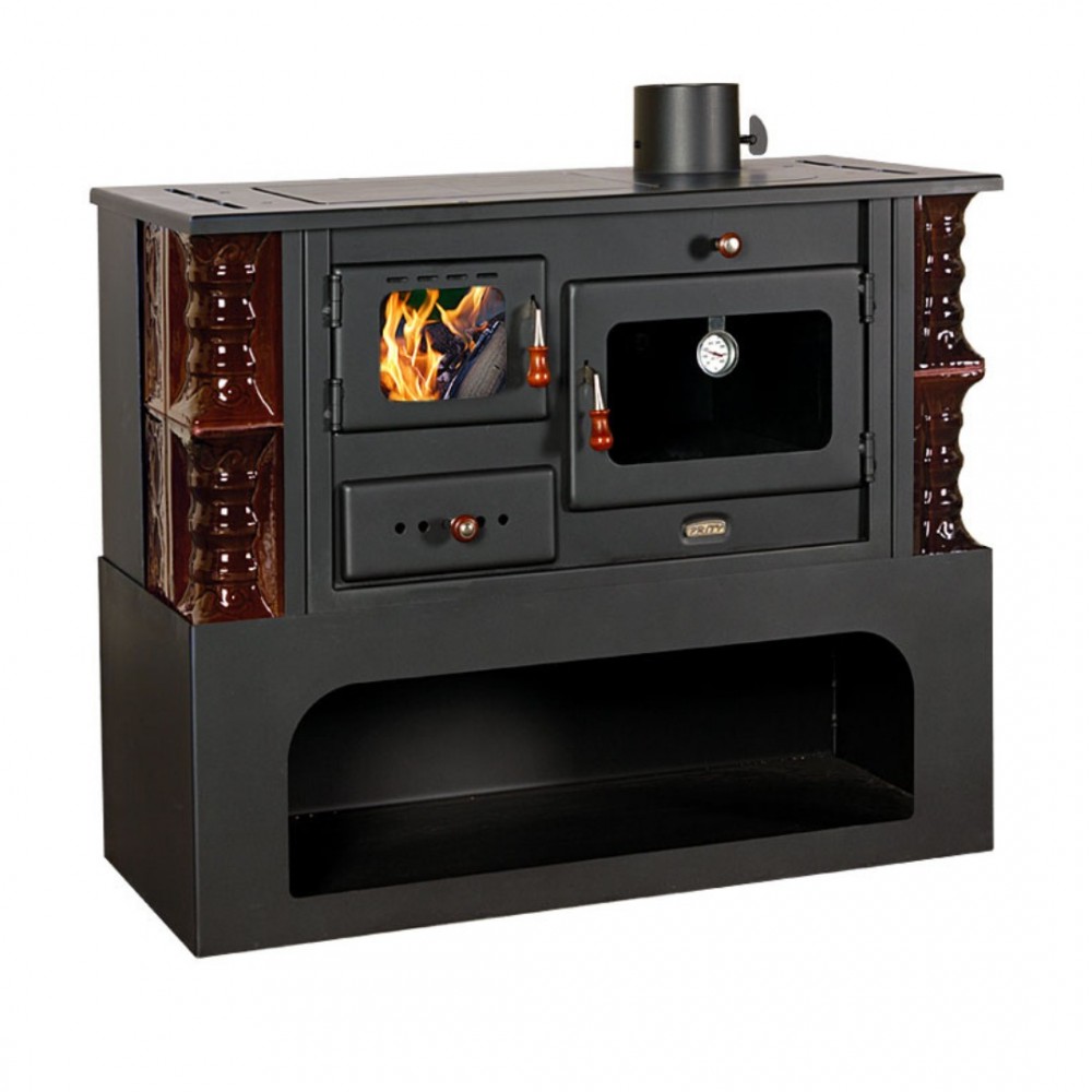 Cuisinière à bois Prity 1P34-К Maro Droit, 10.1kW | Poêles à bois avec four | Poêles à bois |