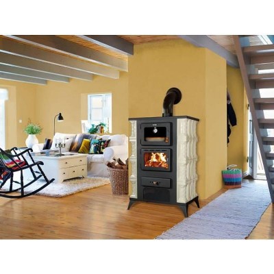 Poêle à bois avec four Prity FMS RK Brown, 12kW - Comparaison de produits