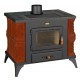 Cuisinière à bois Prity K1 RK Marron 9kW | Poêles à bois avec four | Poêles à bois |