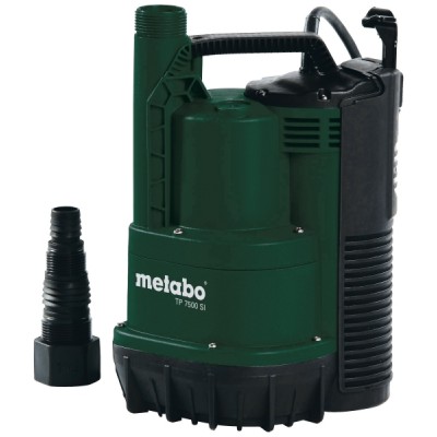 Pompe submersible pour eau claire METABO TP 7500 – puissance 300 W, débit 7500 l/h, hauteur manométrique 6.5 m - Rechercher