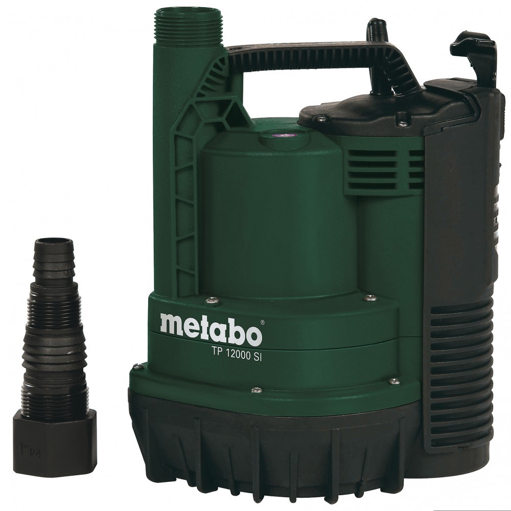 Pompe submersible pour eau claire Metabo TP 12000 SI – puissance 600 W, débit 11 700 l/h, hauteur manométrique 9 m | Pompes submersible | Pompe a eau |