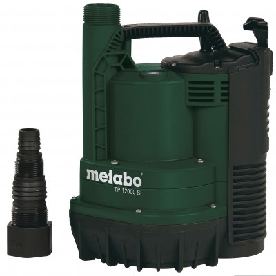 Pompe submersible pour eau claire Metabo TP 12000 SI – puissance 600 W, débit 11 700 l/h, hauteur manométrique 9 m - Pompe a eau