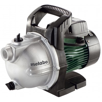 Pompe de jardin monophasée pour eau claire Metabo P 4000 G – puissance 1100 W, débit 4000 l/h, hauteur manométrique 46 m - Pompe a eau