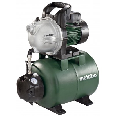 Hydrophore METABO HWW 4000/25 G – puissance 1100 W, débit 4000 l/h, hauteur manométrique 46 m, capacité du réservoir 24 L - Rechercher