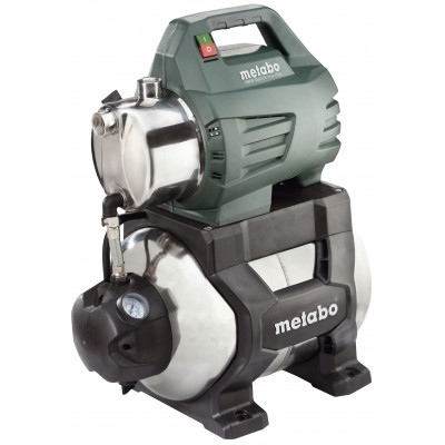 Pompe hydrophore monophasée METABO HWW 4500/25 INOX PLUS – puissance 1300 W, débit 4500 l/h, hauteur manométrique 48 m, capacité du réservoir 24 L - Rechercher