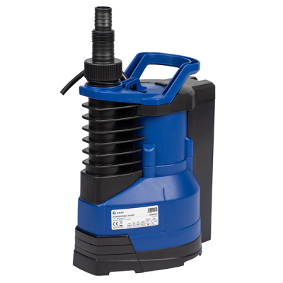 Pompe de drainage submersible pour eau claire Gmax avec flotteur intégré – débit 11 m³/h, puissance 0,55 kW, hauteur de refoulement 8,5 m - Gmax